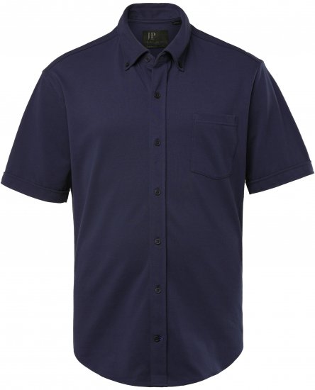 JP1880 Shirt Pique Short Sleeve Flexnamic Night Blue TALL - ÎMBRĂCĂMINTE BĂRBAȚI MT-6XLT - Tall dimensiuni bărbați
