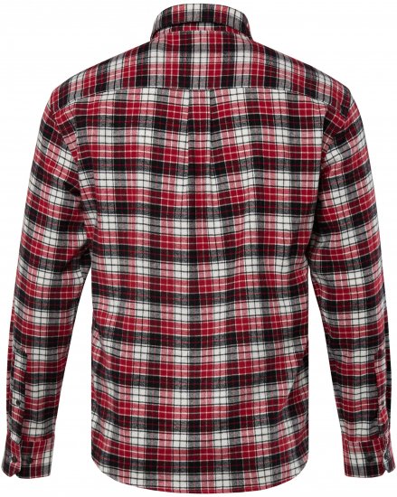 JP1880 Shirt Flannel Checked Long Sleeve Red TALL - ÎMBRĂCĂMINTE BĂRBAȚI MT-6XLT - Tall dimensiuni bărbați