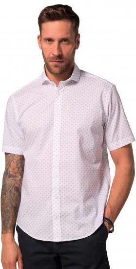 JP1880 Business Modern Fit Short Sleeve Shirt TALL Off-White - TALL cămăși - 