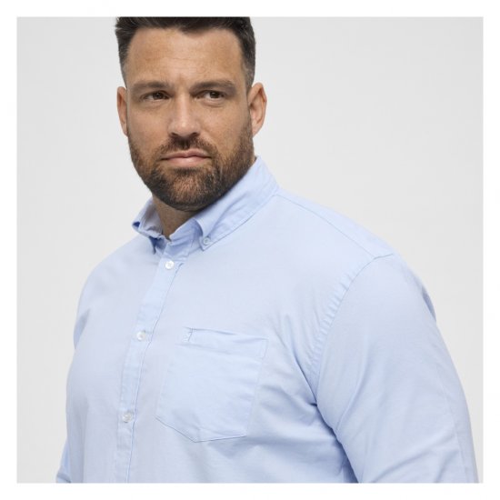 North Latitude Oxford Shirt Light Blue - Cămăși - Cămăși Bărbați Mărimi Mari