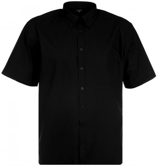 Espionage SH149 Plain Short Sleeve Shirt Black - Cămăși - Cămăși Bărbați Mărimi Mari