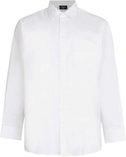 Espionage SH151 Long Sleeve Plain Collar Shirt White - Cămăși - Cămăși Bărbați Mărimi Mari
