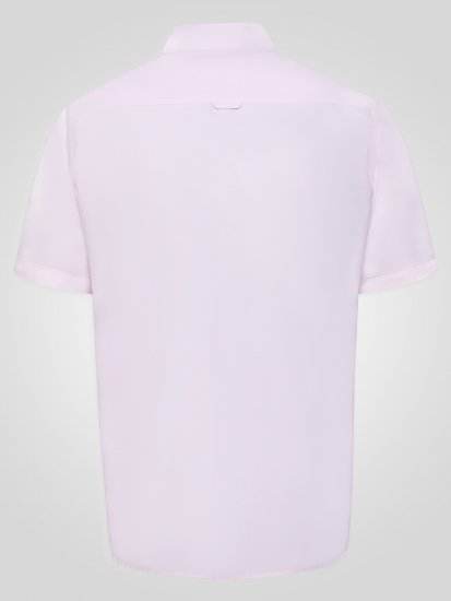 D555 James Cămașă Oxford Cu Mânecă Scurtă TALL Roz - TALL cămăși - 