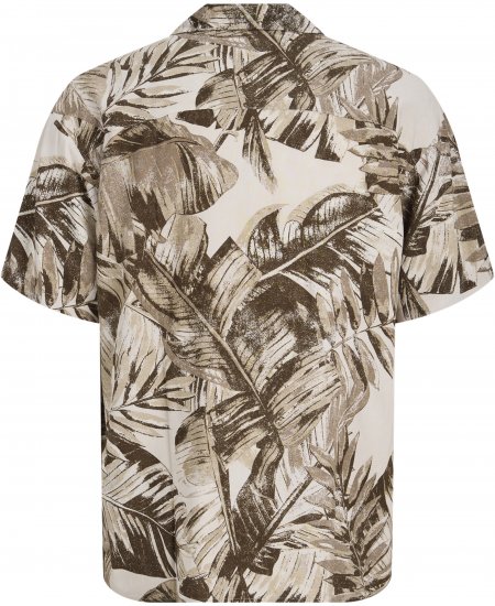 Jack & Jones Jeff Resort Short Sleeve Shirt Brown - Cămăși - Cămăși Bărbați Mărimi Mari