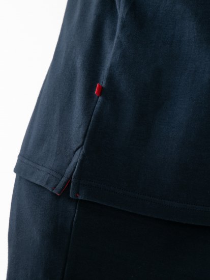 D555 Connor Stretch Cuban Collar Resort Short Sleeve Shirt Navy - Cămăși - Cămăși Bărbați Mărimi Mari