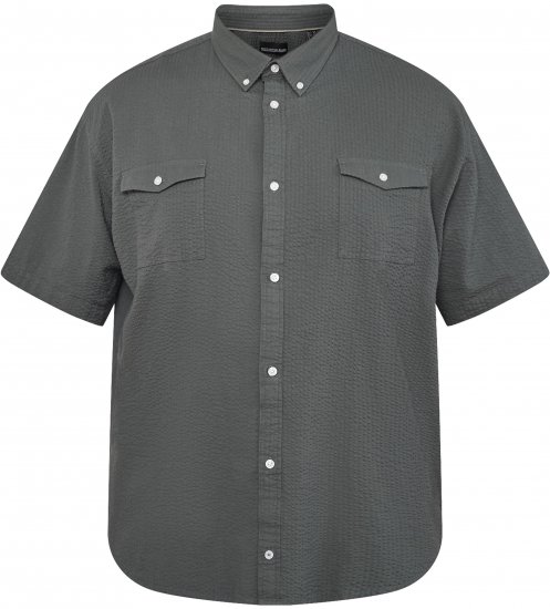 North Latitude 61306 Overshirt cu Mânecă Scurtă Verde Închis - Cămăși - Cămăși Bărbați Mărimi Mari