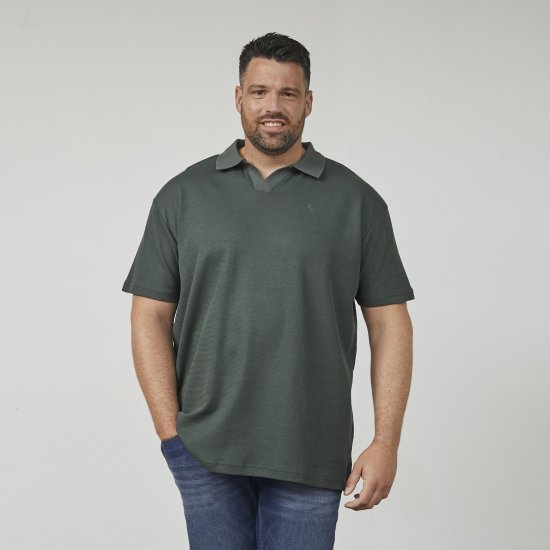 North Latitude 61346 Polo cu Decolteu în V Verde Închis - Tricouri polo - Tricouri Polo Bărbați Mărimi Mari