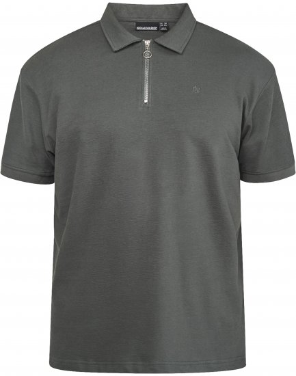 North Latitude 61347 Polo cu Fermoar Verde Închis - Tricouri polo - Tricouri Polo Bărbați Mărimi Mari