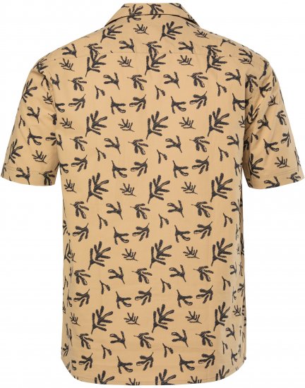 JP1880 Boxy Cuba Short Sleeve Shirt Camel - Cămăși - Cămăși Bărbați Mărimi Mari