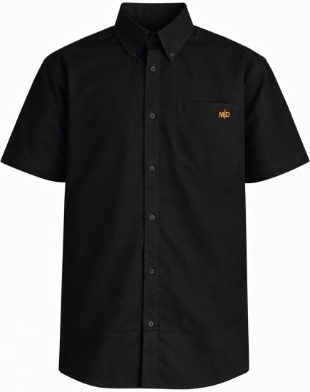 Motley Denim Zagreb Cămașă cu mânecă scurtă Negru - Cămăși - Cămăși Bărbați Mărimi Mari