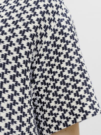 Jack & Jones Montauk Crochet Short Sleeve Shirt Navy - Cămăși - Cămăși Bărbați Mărimi Mari