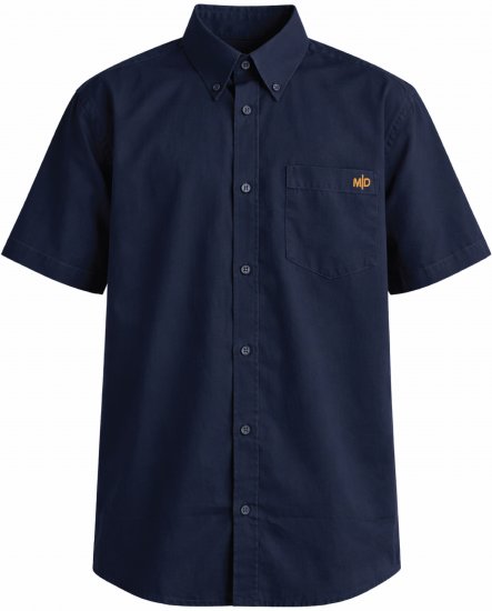 Motley Denim Zagreb Cămașă cu mânecă scurtă Bleumarin - Cămăși - Cămăși Bărbați Mărimi Mari