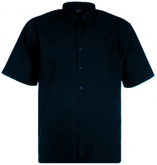 Espionage SH149 Plain Short Sleeve Shirt Navy - Cămăși cu mânecă scurtă - Cămăși Bărbați maneca scurta mărimi mari