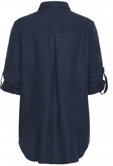 Kaffe Curve Ellie Shirt Tunic Moon Indigo Blue - Tunici - 