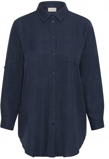 Kaffe Curve Ellie Shirt Tunic Moon Indigo Blue - Tunici - 
