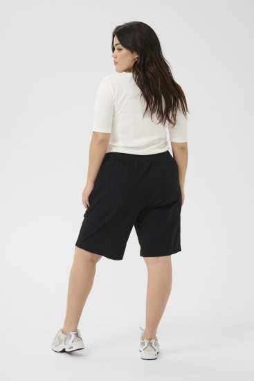 Kaffe Curve Nana Liah Pantaloni scurți Negru - Blugi & Pantaloni pentru Femei Mărimi Mari – Plus Size - 