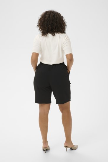 Kaffe Curve Pheolo Shorts Black Deep - Pantaloni scurți - 