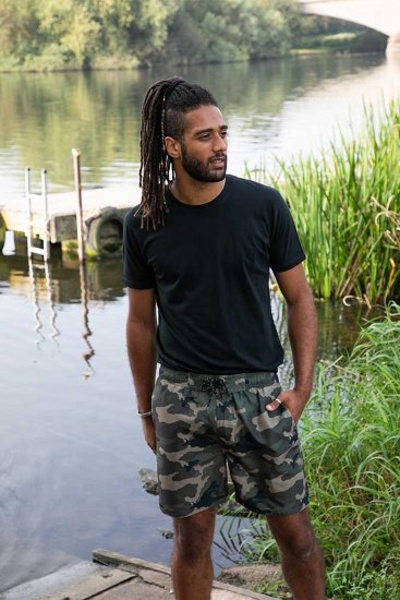 D555 Kody Camo Printed Swimshorts Khaki - Costum baie - Sort Baie Bărbați Mărimi Mari