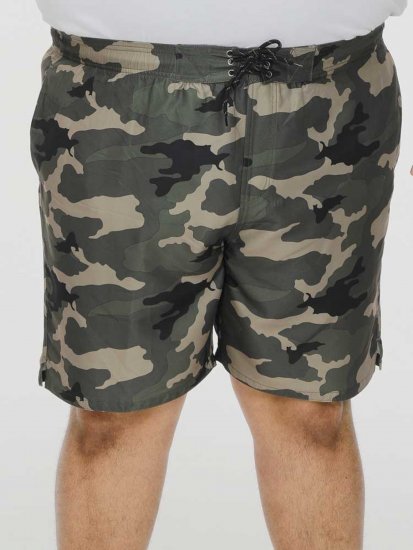 D555 Kody Camo Printed Swimshorts Khaki - Costum baie - Sort Baie Bărbați Mărimi Mari