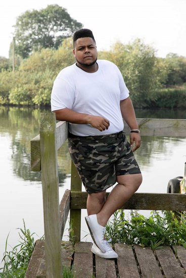 D555 Kody Camo Printed Swimshorts Khaki - Costum baie - Sort Baie Bărbați Mărimi Mari