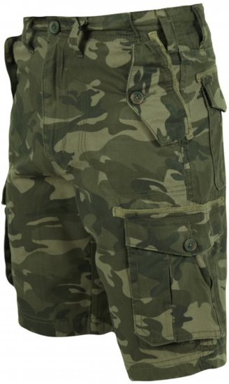 D555 Camaro Camo Printed Cargo Shorts Khaki - Pantaloni scurți - Pantaloni Scurți Mărimi mari Bărbați 