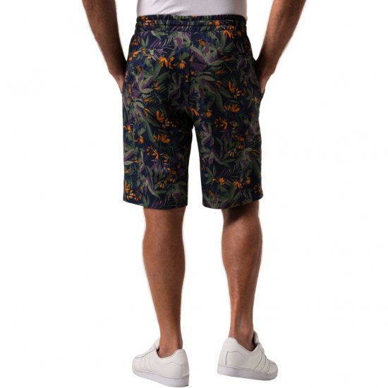 JP1880 Bermuda Shorts Floral All-over Print Navy - Pantaloni scurți - Pantaloni Scurți Mărimi mari Bărbați 