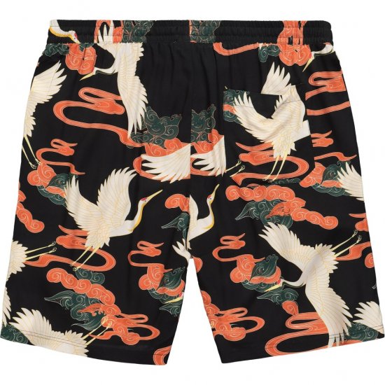 JP1880 Bermuda Shorts Floral All-over Print Black - Pantaloni scurți - Pantaloni Scurți Mărimi mari Bărbați 