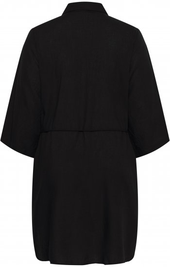 Kaffe Curve Mille Short Shirt Dress Black Deep - Rochii mini - 