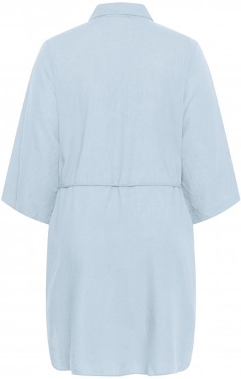 Kaffe Curve Mille Short Shirt Dress Nantucket Breeze Blue - Rochii mini - 