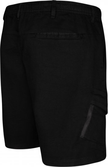 Espionage LW166 Cargo Shorts Black - Pantaloni scurți - Pantaloni Scurți Mărimi mari Bărbați 