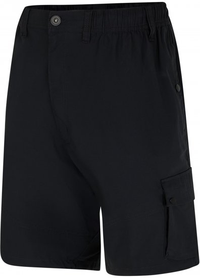 Espionage ST066 Stretch Poplin Cargo Shorts Black - Pantaloni scurți - Pantaloni Scurți Mărimi mari Bărbați 