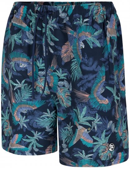 Espionage SW100 Bird Print Swimshorts Blue - Costum baie - Sort Baie Bărbați Mărimi Mari