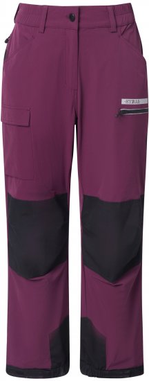 Ulla Popken HYPRAR Multifunctional Durable Inset Trekking Pants Dark Cherry Dark Cherry - Blugi & Pantaloni pentru Femei Mărimi Mari – Plus Size - 