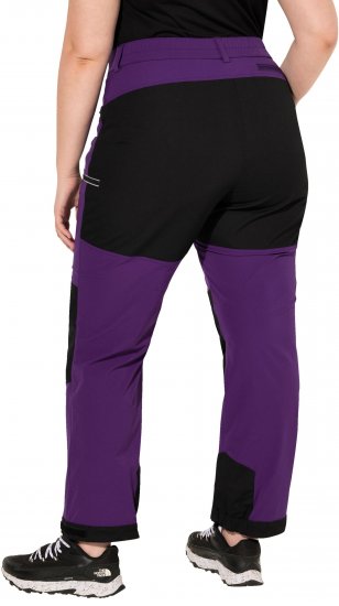 Ulla Popken HYPRAR Multifunctional Durable Inset Trekking Pants Plum - Blugi & Pantaloni pentru Femei Mărimi Mari – Plus Size - 