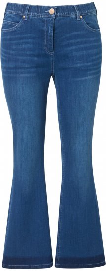 Ulla Popken Stretch Fit Bootcut Jeans Blue Denim - Blugi & Pantaloni pentru Femei Mărimi Mari – Plus Size - 