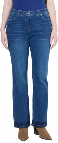Ulla Popken Stretch Fit Bootcut Jeans Blue Denim - Blugi & Pantaloni pentru Femei Mărimi Mari – Plus Size - 