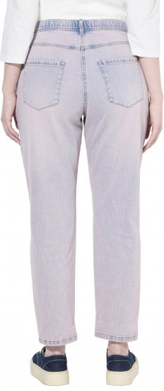 Ulla Popken Dyed Stretch Fit Boyfriend Jeans Light Light Blue Denim - Blugi & Pantaloni pentru Femei Mărimi Mari – Plus Size - 