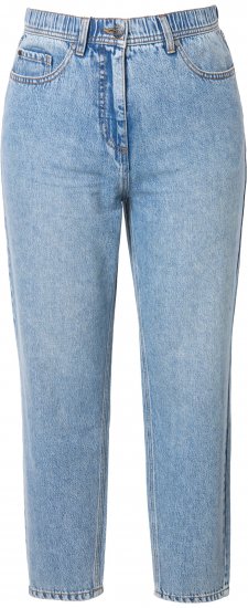 Ulla Popken Lyocell Blend Stretch Fit Jeans Mid Blue Denim - Blugi & Pantaloni pentru Femei Mărimi Mari – Plus Size - 