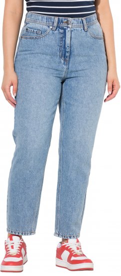 Ulla Popken Lyocell Blend Stretch Fit Jeans Mid Blue Denim - Blugi & Pantaloni pentru Femei Mărimi Mari – Plus Size - 