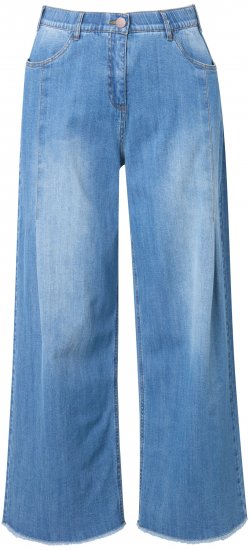 Ulla Popken Extra Wide Leg Stretch Fit Jeans Light Blue - Blugi & Pantaloni pentru Femei Mărimi Mari – Plus Size - 