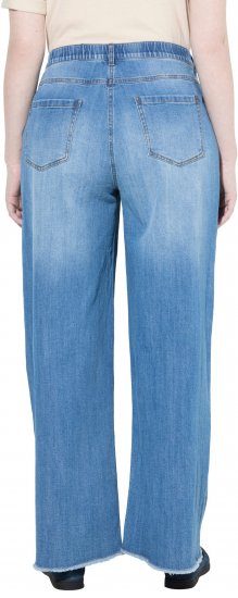 Ulla Popken Extra Wide Leg Stretch Fit Jeans Light Blue - Blugi & Pantaloni pentru Femei Mărimi Mari – Plus Size - 
