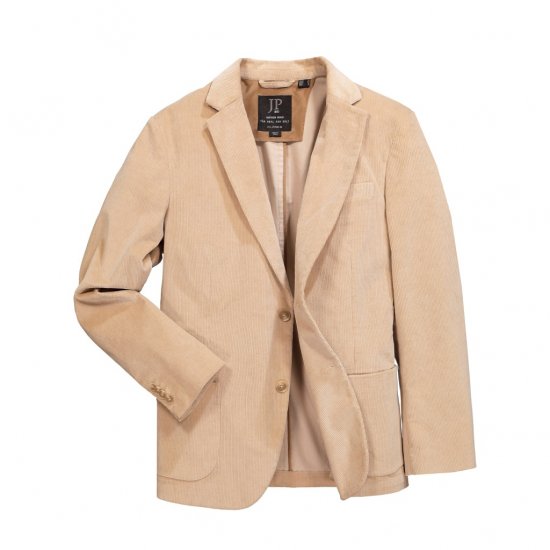 JP1880 Suit Jacket Corduroy Business Sand - Costume - Costume Bărbați mărimi mari