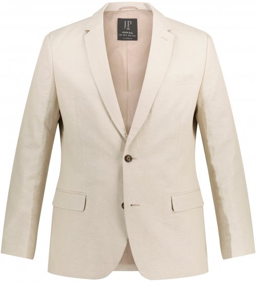 JP1880 Kos Linen Blend Jacket Sand - Costume - Costume Bărbați mărimi mari