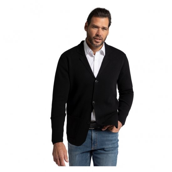JP1880 Jacket Business Flexnamic Milano Black - Costume - Costume Bărbați mărimi mari
