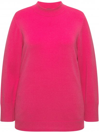 Ulla Popken Long Sleeves Mock Turtleneck Sweater Red Pink - Pulovere & hanorace - 