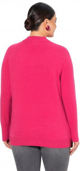 Ulla Popken Long Sleeves Mock Turtleneck Sweater Red Pink - Pulovere & hanorace - 