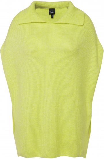 Ulla Popken Oversized Knit Sweater Vest Lime Green - Pulovere & hanorace - 