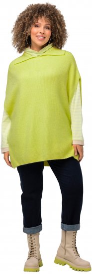 Ulla Popken Oversized Knit Sweater Vest Lime Green - Pulovere & hanorace - 