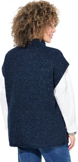 Ulla Popken Cap Sleeve Turtleneck Sweater Blue - Pulovere & hanorace - 