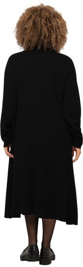 Ulla Popken Long Turtleneck Duster Sweater Black - Pulovere & hanorace - 